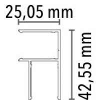 Alu-Eckprofil 16 mm pressblank
