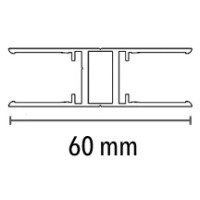Alu-H-Profil 16 mm pressblank