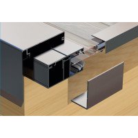 Alu-Randprofil Komplettsystem 16 mm pressblank